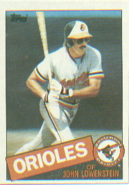 1985 Topps Baseball Cards      316     John Lowenstein